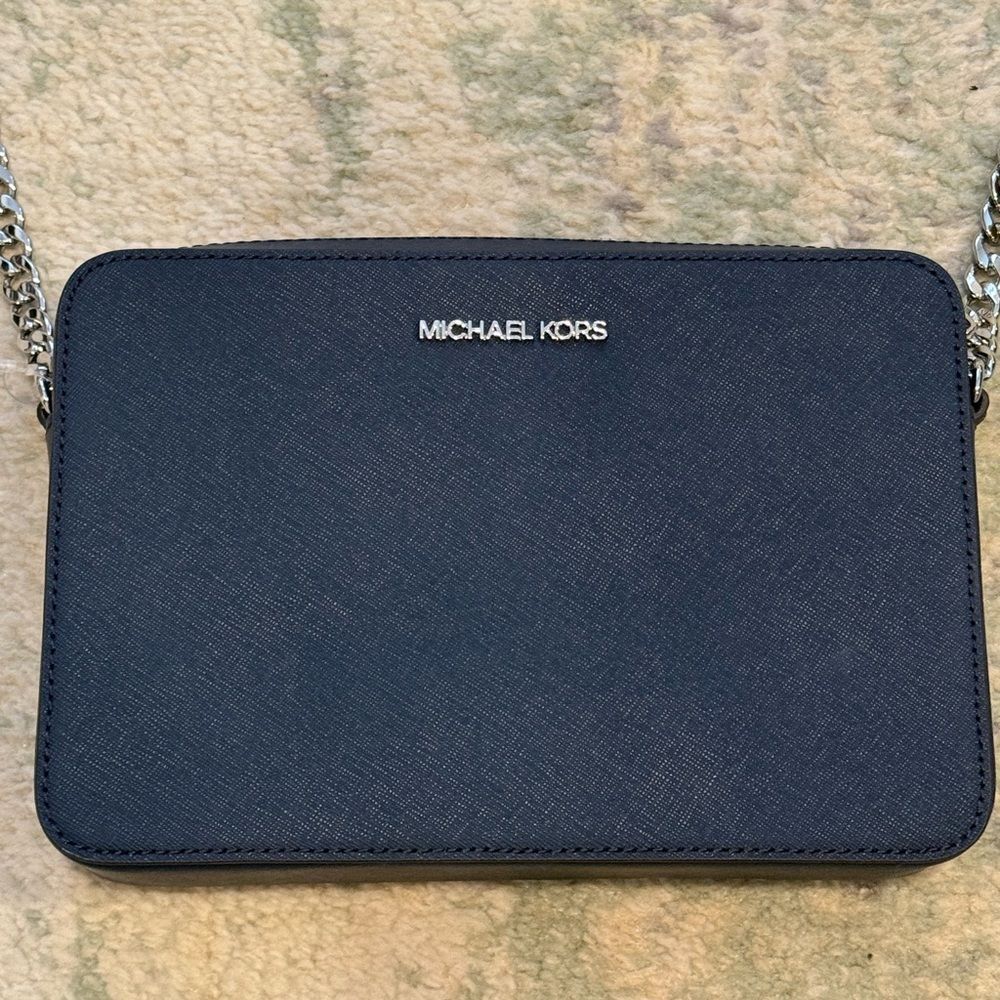 Michael Kors Navy Crossbody Bag - Picture 3 of 9